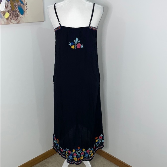 Sundance Blue Pink Sleeveless Sundress Midi - Picture 3 of 6